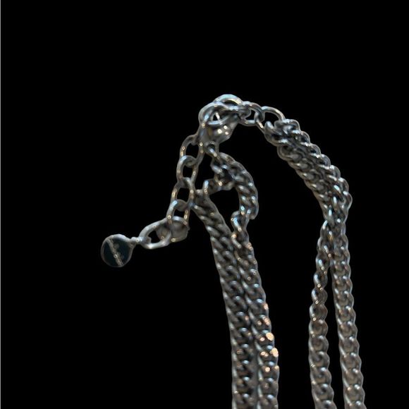 STELLA & DOT TESSA SILVER TASSEL NECKLACE - Picture 4 of 8